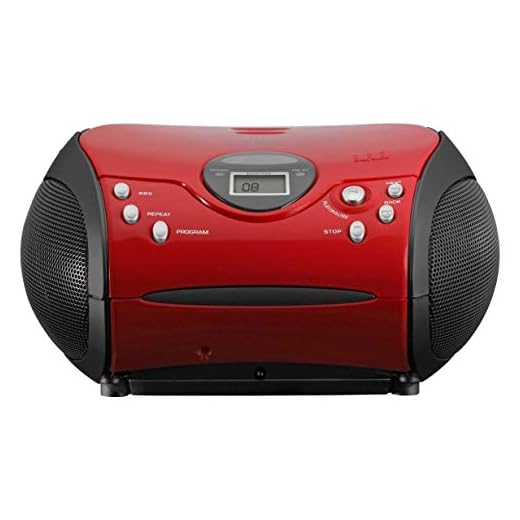 Lenco SCD-24 rot/schwarz