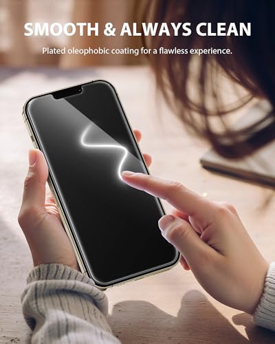 Image of PDDKISS 2 Pack Privacy Screen Protector for iPhone 12 Pro Max (2020) 6.7 inch Black Anti Spy Tempered Glass