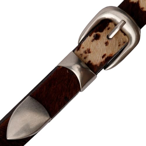 Women's 2.5cm Skinny Animal Print Leather Belt - Cow Print Strap For Jeans/Pants/Dresses 5