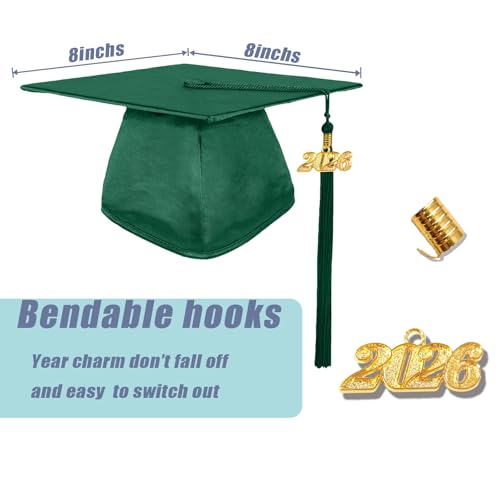 Image of GradPlaza Shiny Preschool Graduation Cap and Gown for Kids 2026 Tassel kindergarten graduation cap and gown