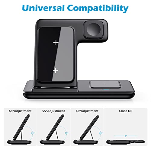 Bogseth Caricatore wireless 3 in 1, stazione di