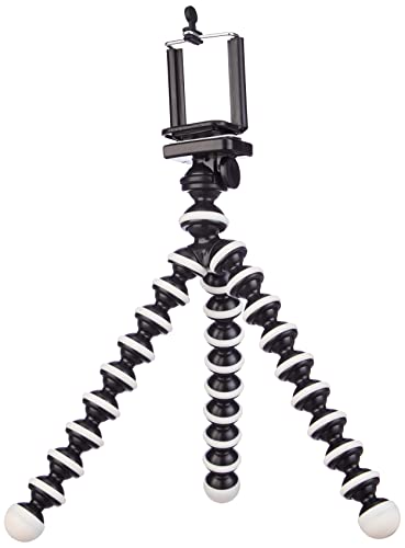 Image of Amazon Basics Gorilla Tripod /Mini Tripod for Mobile Phone with Phone Mount with Flexible Gorilla Stand for DSLR, Action Cameras, Ring Lights, Panel Reflectors, Umbrellas, and Flashlights