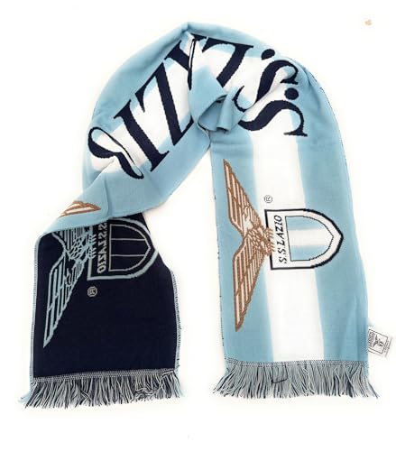 Écharpe Lazio supporter jacquard pour vibrer en tribune au stade