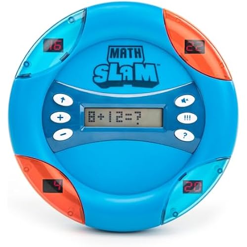 Educational Insights Math Slam - Handheld Electronic Math Games for Kids 5-7, First Grade Addition and Subtraction Games, Basic Algebra Learning Game, Self-Teaching Elementary STEM Tools