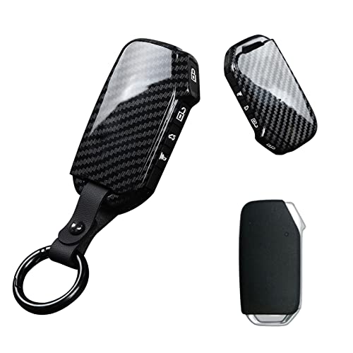 Coque de clé Kia ABS noir brillant étui haut de gamme silicone pour Rio Optima Cerato