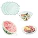 BERELA – EBUKA LIDS - Tapas de Silicona Reutilizables y Elásticas, Tapas Ecológicas Reutilizables, Kit 3 Piezas de Tapas Silicona Ajustables de 24 cm, Tapa Silicona Ajustable Redonda