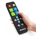 EZclicker Big Button Universal TV Remote (Black) Simple Easy to Use, Great for Seniors, Works with Major TV Brands (2xAAA Batteries Not Included)