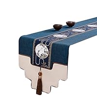 Amazon｜中国風テーブルランナー 新しい中国のテーブルクロス 禅ティー