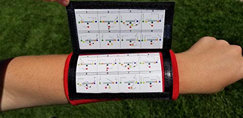 Image of Y23 - Football Wristbands - Wrist Coach - QB Wristband - Football Play Wristbands - Playbook Wristband