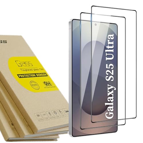 BonwFzin �K�p Galaxy S25 Ultra SC-52F SCG32 �K���X �t�B���� �y2���Z�b�g �S�ʕی� �S�ʋz���z �M�����N�V�[ S25Ultra �K���X�t�B���� ����炭���[ S25 �E���g�� �t���ی� SC52F �t�� �K�p Gl