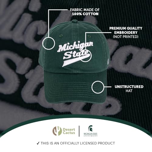 Gorra bordada con visera ajustable verde miniatura 3