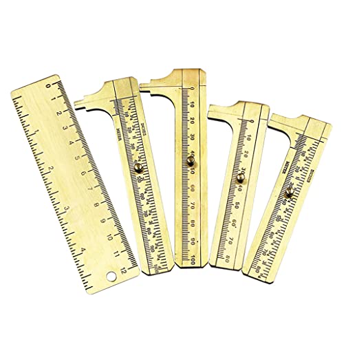 Calibrador Vernier de Latón de 100mm con Medidas mm/inch miniatura 5