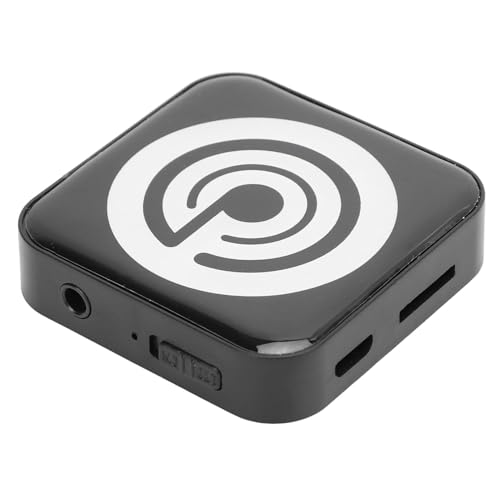 RASTKY Pequeño Reproductor de MP3 con Conexión para Disfrutar de la Música de Forma Inalámbrica y sin Interrupciones Interfaz Universal de 3,5 Mm (Black)