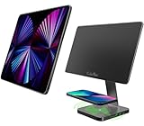 CubeNest magnetischer Tablet Ständer mit Phone Ladefunktion |Tablet Halterung für iPad Air (4,5 Gen) oder iPad Pro 11'' (1,2,3 Gen), iPhone (12/13/14/15) und Anderen Magsafe-fähigen Geräten