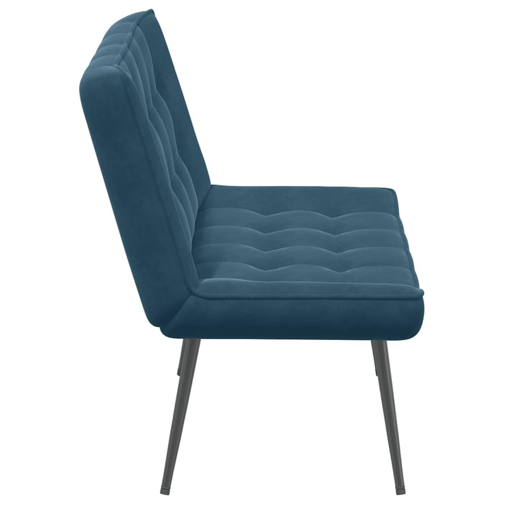 vidaXL Sitzbank Blau 110x74x84 cm Samt, Bank, Sitzbank Wohnzimmer, Wohnzimmerbank, Eingangsbank, Esszimmerbank, Wohnzimmermöbel, Samtbank