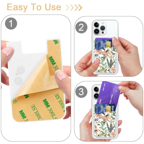 Bolsillos para cartera de teléfono de silicona para evitar perder tarjetas de crédito 4