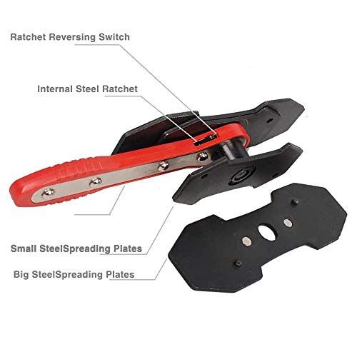 HARDK Brake Caliper Press and Telescoping Magnetic Pick Up Tool 20 lb Set, Car Brake Caliper Ratcheting Piston Spreader Press Tool, Wrench Spreader Tools, 360 Degree Ratchet Swing