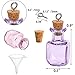 TOPZEA 45 Pcs Tiny Spell Jars, Colored Mini Glass Cork Bottles Decorative Square Cute Wishing Bottles Little Glass Vials With Corks Stoppers for Party Favor, DIY Crafts, Halloween Fairy Garden Decor