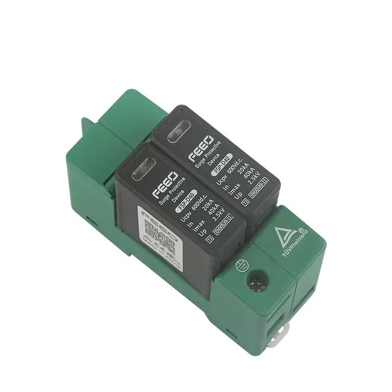 Magnetotermico 16a 2P Din Rail Solar protector contra sobretensiones CC PV SPD 600V 800V 20KA-40KA nuevo protector contra sobretensiones de energía pararrayos de bajo voltaje Magnetotermico(800VDC)