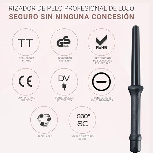 Miniatura 4 de Golden Curl Hierro Rizador De Pelo Gl506 - Ondulador Eléctrico Para Todos Los Tipos De Cabello 18mm-25mm Germany