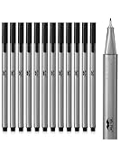 Mr. Pen - Black Fineliner Pens, 12 Pack, Fine Point, Fine Liners, Art & School Supplies, Bible Journaling