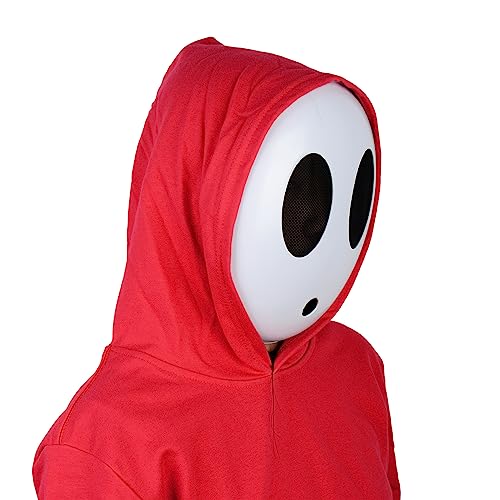 Monisorly White Shy Guy Mask Girl Halloween Mask Full Face Mask Costume Cosplay Prop Accessories thumb #1