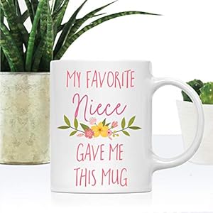 Andaz Press 11oz. Funny Coffee Mug Gag Gift, My Favorite Niece Gave Me This Mug, Floral Flowers, 1-Pack, Aunt Axz Birthday Christmas Sarcastic Humor Gift Ideas My Favorite Niece Gave Me This Mug Andaz Press 11oz Funny Coffee Mug Gag Gift My Favorite Niece Gave Me This Mug Floral Flowers 1 Pack Aunt Axz Birthday Christmas Sarcastic Humor Gift Ideas My Favorite Niece Gave Me This Mug