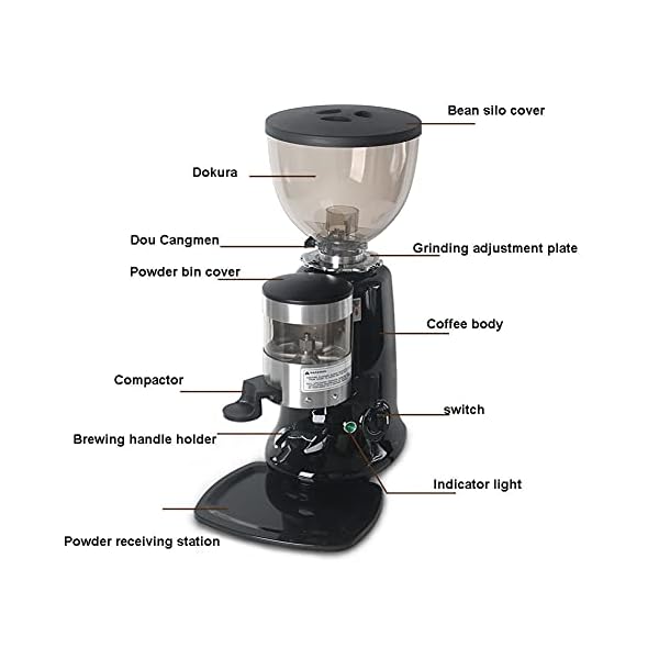GOUDAN-QIU Automatische intelligente Kaffeemühle, elektrische Kaffeemühle in Haus & Küche, professioneller Hochleistungs… – Bild 6