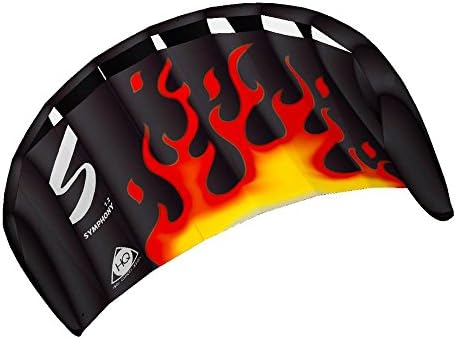 HQ 1.3M Symphony Beach Flame Trainer Kite Kiteboard Foil Power Control Bar Stunt