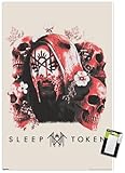 Sleep Token - Skulls And Flowers Wall Poster, 34L
