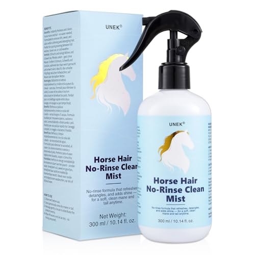 Pferde Mähne & Schweif No-Rinse Pflegespray – Spülfreies...