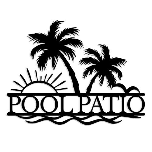 Custom Backyard Pool Sign, Personalized Pool & Patio Sign, Aloha