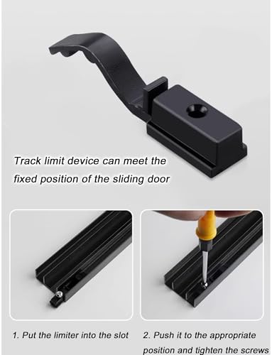Kit de riel triple para puerta corrediza, aluminio duradero, funcionamiento suave para puertas de armario y gabinete, fácil de instalar, solución de ahorro de espacio para la nización del hogar