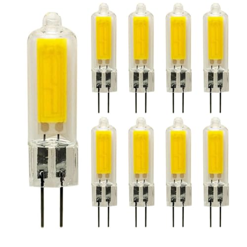 JZLBBC Lámparas LED G4 7W T3 AC/DC 12V 5W G4 Bombillas base bi-pin Highlight Blanco cálido regulable 10PC 3W Naturalwhite