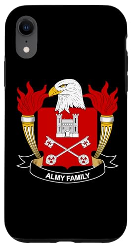 Mostra il tuo cognome e le tue origini in questo cognome araldico con lo stemma Almy e lo stemma della famiglia. Ottimo per un compleanno o una riunione di famiglia e per chi ama la genealogia e gli alberi genealogici.