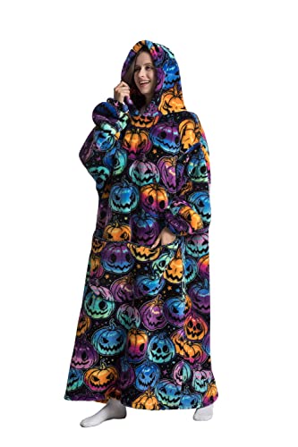 Lengthen Hoodie Blanket,Oversized Ultra Soft Warm Wearable Hooded Blanket Sweatshirt,One Size Fits All Adults Men Women - Image 3