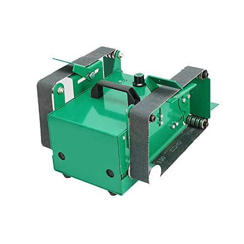 LeTkingok Ponceuse à Bande Abrasive pour Moulin à Eau électrique 220V, Mini Affûteuse de Couteau Domestique pour Ponçage à Bande Double Tête de Bureau