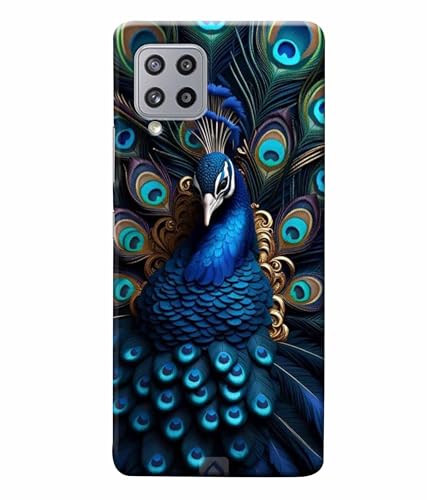 Image of Printed Hard Back Case Cover & Compatible for Samsung Galaxy M42 5G | Peacock Vector Art (Multicolor) - D1206
