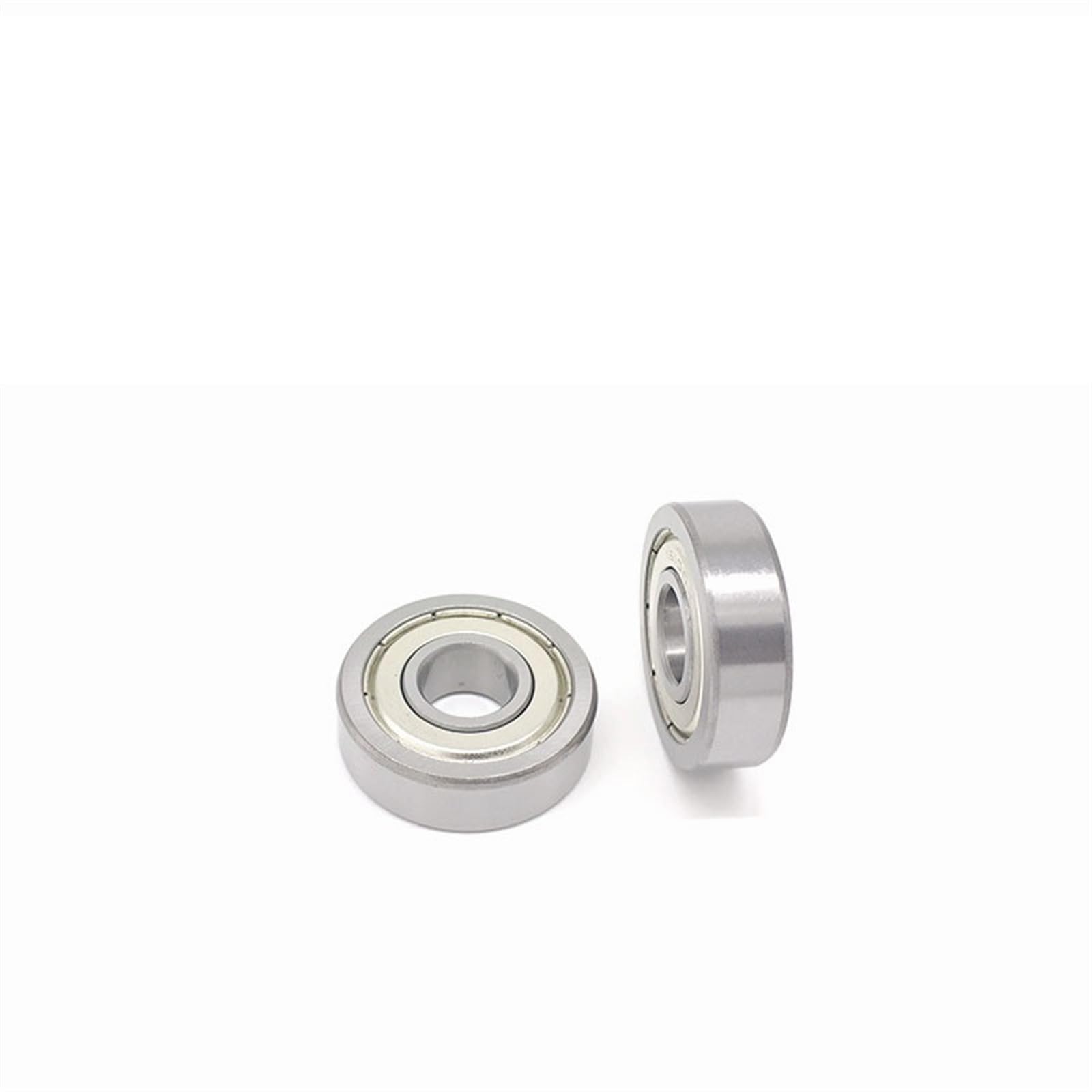 Rodamiento de sección delgada 16100ZZ de 12 x 28 x 8 mm (2 piezas) - Soporte autoalineable, carcasa de hierro fundido macizo