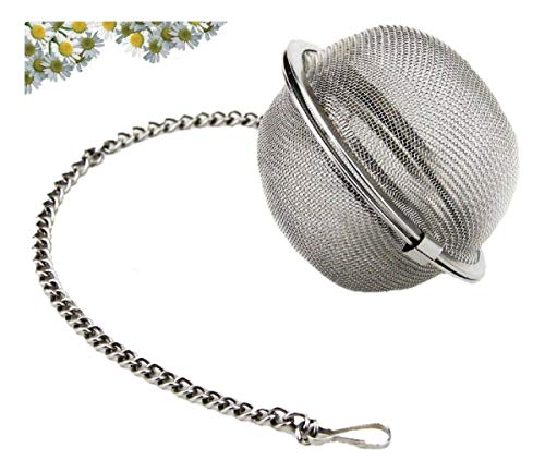 Infusor Chá Filtro Frutas Aço Inox Coador Peneira Chaleira