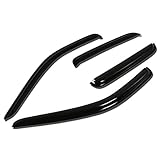 For Dodge Dakota Quad Cab 4pcs Tape-On Window Visor Deflector Rain Guard