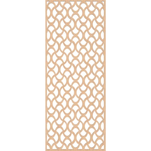 Image of Resort Decorative Pierced Fretwork Wood Wall Panels, 19 3 /8 inchW x 49 3 /8 inchH x 3 /8 inchT, Hickory
