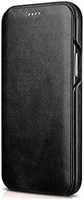 WHITBULL Royal Leather Magnetic Flip case for Apple iPhone 13 (6.1 Inch) Black