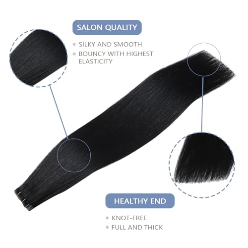 Image of COOKAYU Invisible Tape in Hair Extensions Human Hair