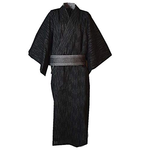 MAYSONG Men's Japanese Yukata Japanese Kimono Robe Pajamas Dressing Gown L MAYSONG Men's Japanese Yukata Japanese Kimono Robe Pajamas Dressing Gown L