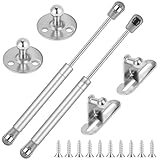 NUTKIT Gasdruckfeder Gasdruckdämpfer, 2 Stück 100 N Hydraulic Gasdruckfeder, Gasdruckfedern Soft Close Mit Schrauben＆Befestigungselementen, Möbel Dämpfer Stoßdämpfer Für DIY Schranktür Küchenmöbel