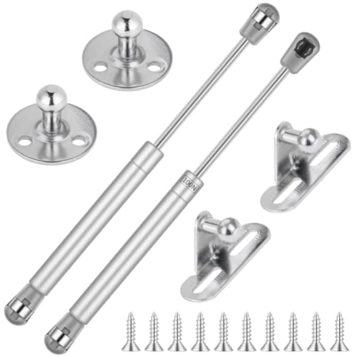 NUTKIT Gasdruckfeder Gasdruckdämpfer, 2 Stück 100 N Hydraulic Gasdruckfeder, Gasdruckfedern Soft Close Mit Schrauben＆Befestigungselementen, Möbel Dämpfer Stoßdämpfer Für DIY Schranktür Küchenmöbel
