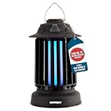 Flowtron Insektenvernichter Laterne | 2-in-1 Elektrischer Mückenvernichter & LED-Campinglaterne, 2150 m² Abdeckung, 2000 mAh wiederaufladbarer Akku, selbstreinigender Insektenvernichter für Terrasse