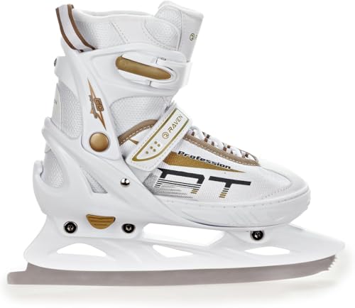 Miniatura 5 de Raven Profession - Patines En Línea 2 En 1 Para Patinaje Sobre Hielo 22,5-25 Cm , Color Blanco Y Dorado