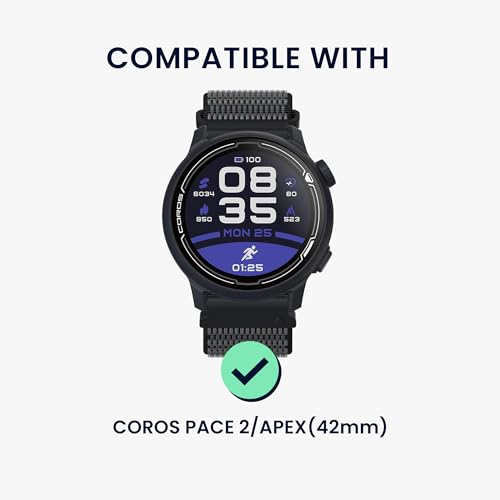 kwmobile Ersatzarmband kompatibel mit COROS PACE 2 / APEX (42mm) Armband - Fitnesstracker Band aus Silikon - Carbon Print Band für Smartwatch - Grau